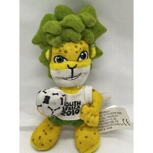 World Cup 2010 South Africa Zakumi Plush Toy Mascot Soccer FIFA Football 5”